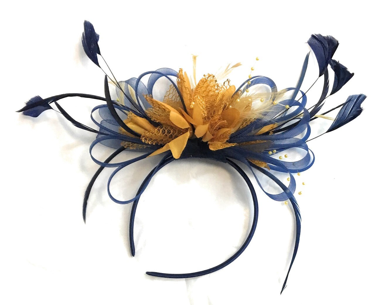 Caprilite Navy Blue and Mustard Yellow 