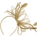 Beige Gold Large Wedding Fascinator Headband Aliceband Ladies Day Races Royal Ascot