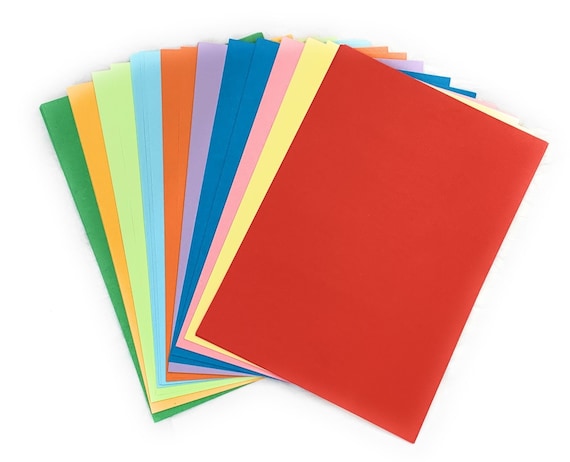 80gsm A4 size 10 different colors mixed colored paper