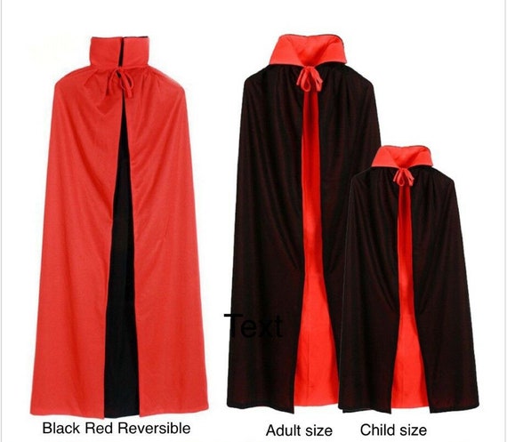 Black Cape Long Hood Velvet Ladies Mens Halloween Fancy Dress Vampire Dracula Black Cape Long Hood Velvet Ladies Mens Halloween Fancy Dress Vampire Dracula