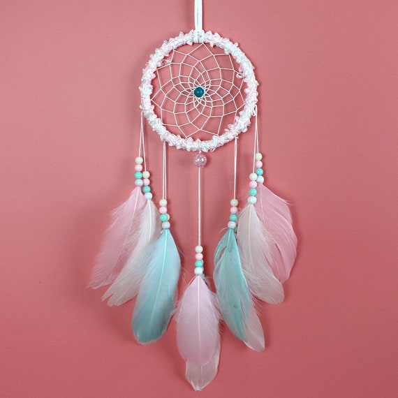 Girls Adults' Dream Catcher Dreamcatcher Baby Pink Blue Beaded Xmas Bday  Gift Home Decoration Wall Deco -  Canada