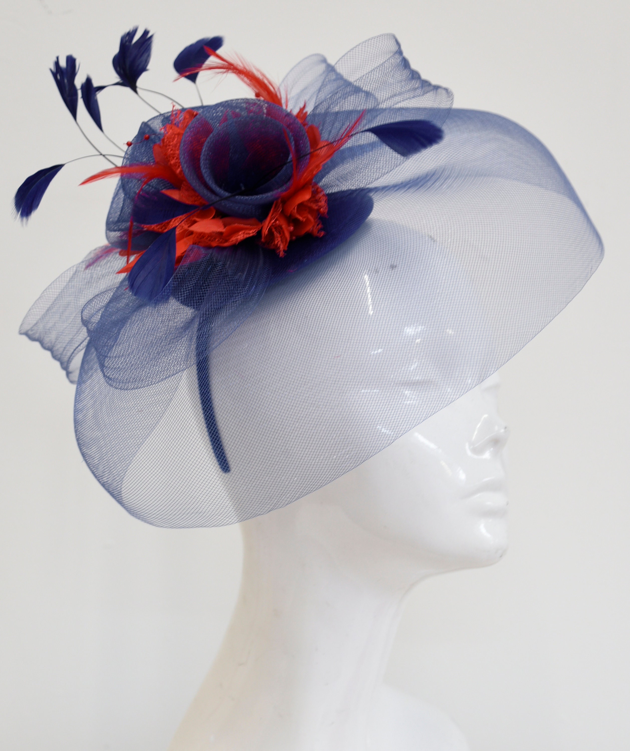 ladies red wedding hats uk