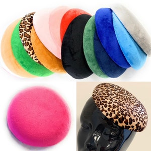 Caprilite Quality Round Velvet Sinamay Fascinator Base Pillbox Hat DIY Material Make Millinery Supplies Wholesale