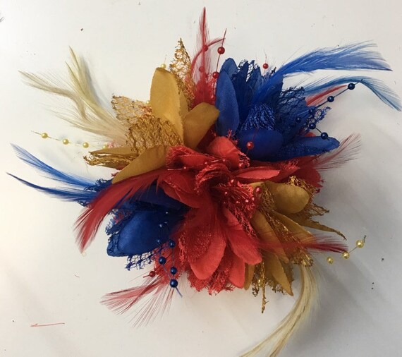 Caprilite Royal Blue Red Mustard Yellow 