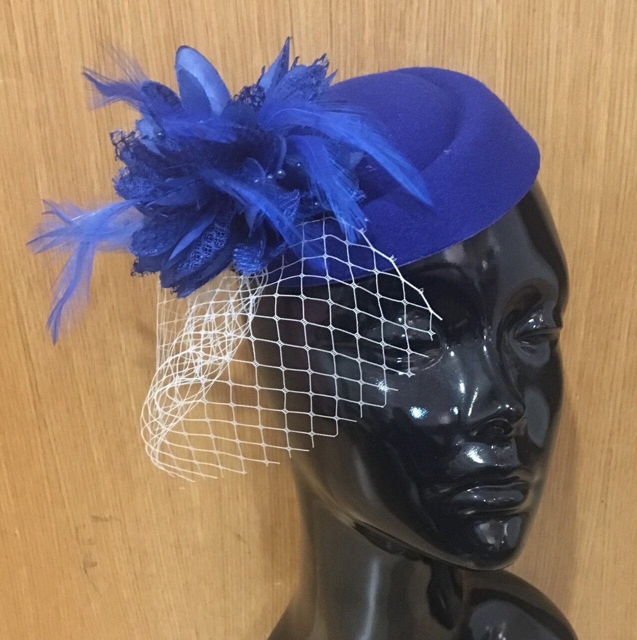 Caprilite Royal Cobalt Blue Fascinator 