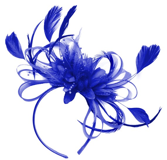 Caprilite Royal Blue Fascinator Net 