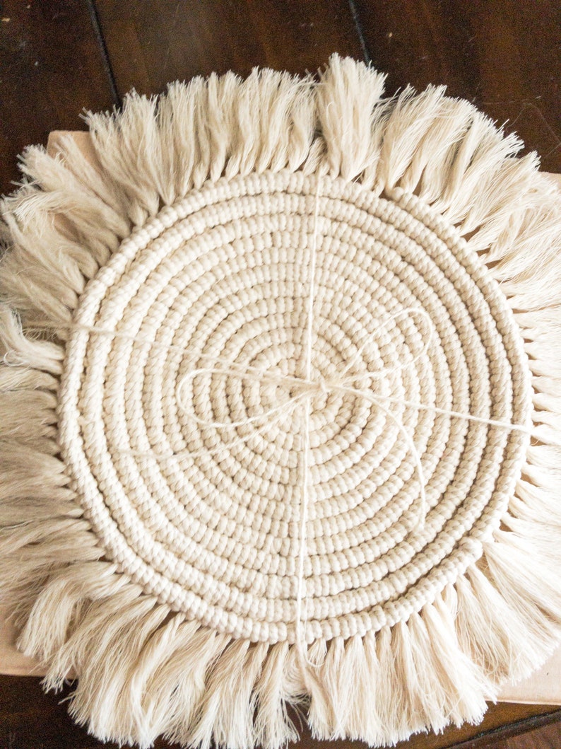 Macrame placemat Etsy