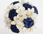 Paper Flowers wedding bridal bouquet Harry Potter silver Crystal Brooch theme comic book pages UK