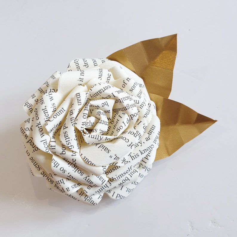 Paper Flower Wedding Bridal Bouquet Paper Harry Potter Theme Gryffindor Slytherin Hogwarts EXAMPLE ONLY see description