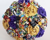 Wedding Bouquet Paper Flowers comic lego marvel theme EXAMPLE ONLY See Description