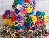 Paper Flower wedding bridal bouquet superhero comic marvel DC - EXAMPLE ONLY see description