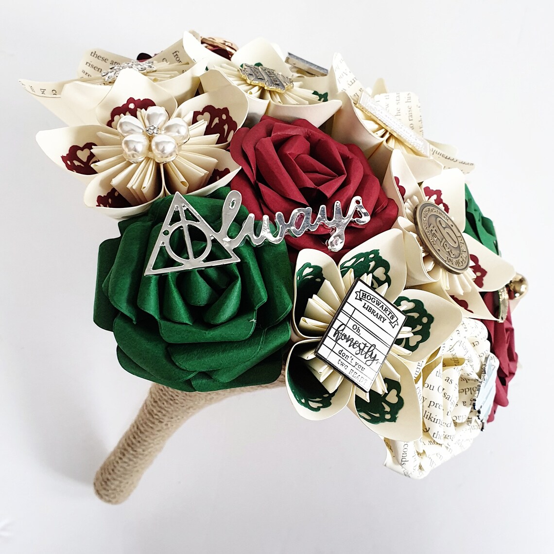 Paper Flower Wedding Bridal Bouquet Harry Potter theme Etsy