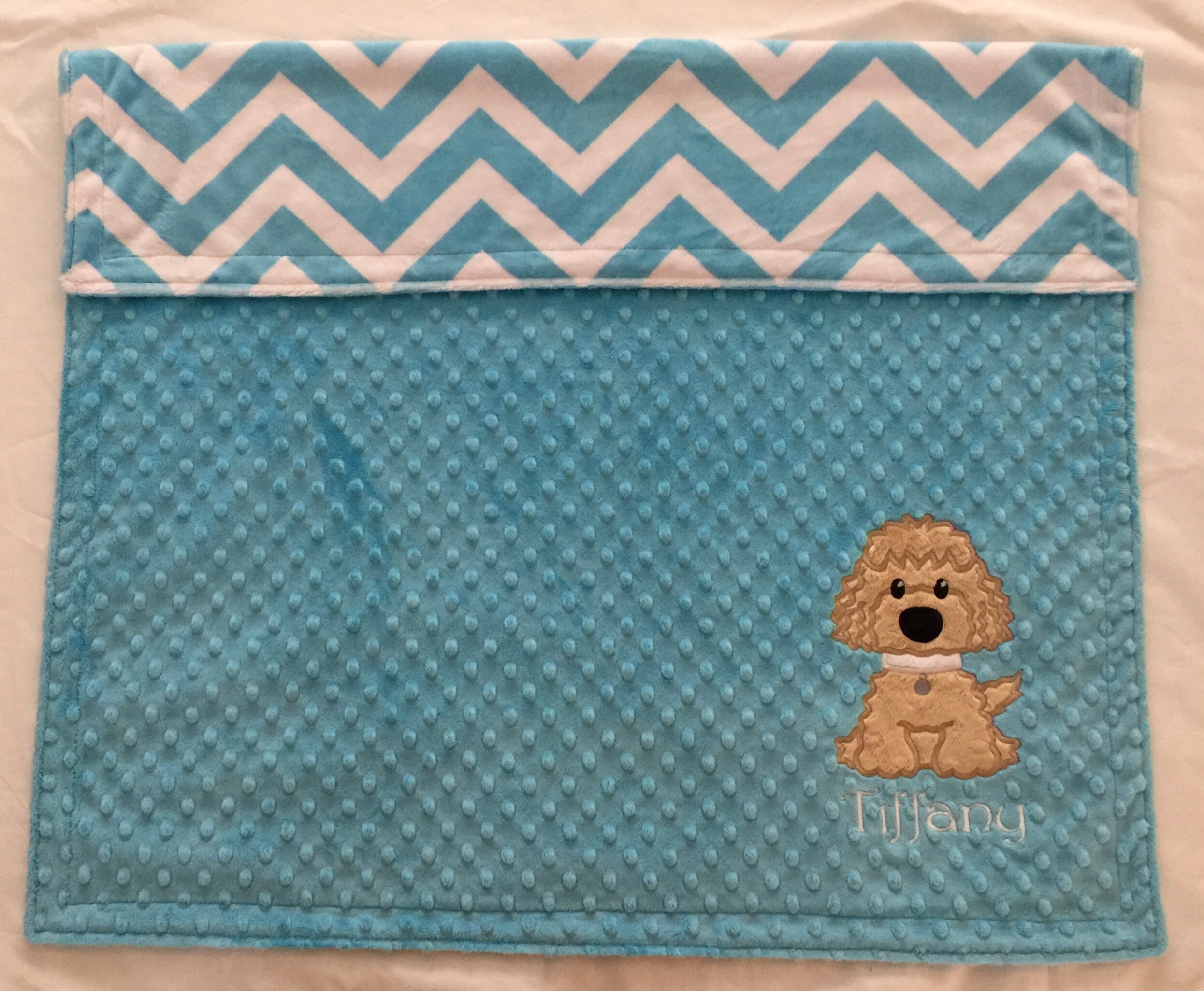 Doodle Baby Minky Blanket Puppy Baby Blanket Labradoodle Etsy UK