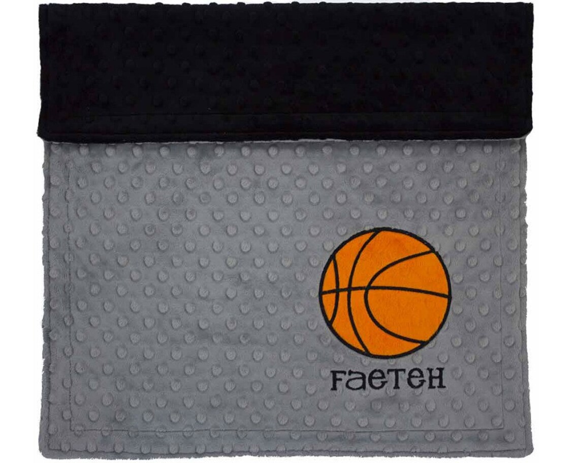 Basketball Baby Personalized Blanket Basketball Monogrammed Etsy.de
