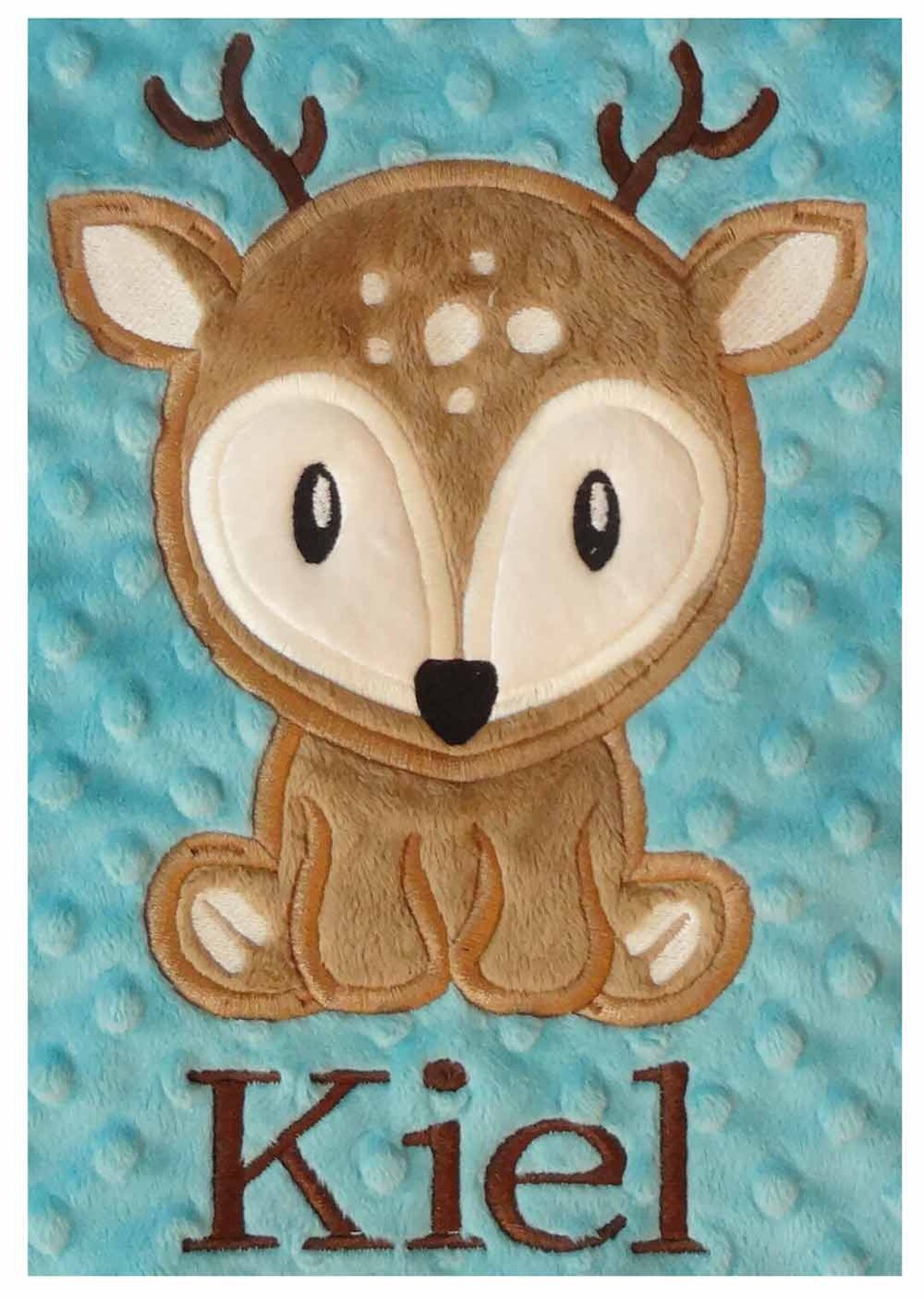 Deer Baby Blanket Personalized Baby Deer Blanketwoodland Etsy