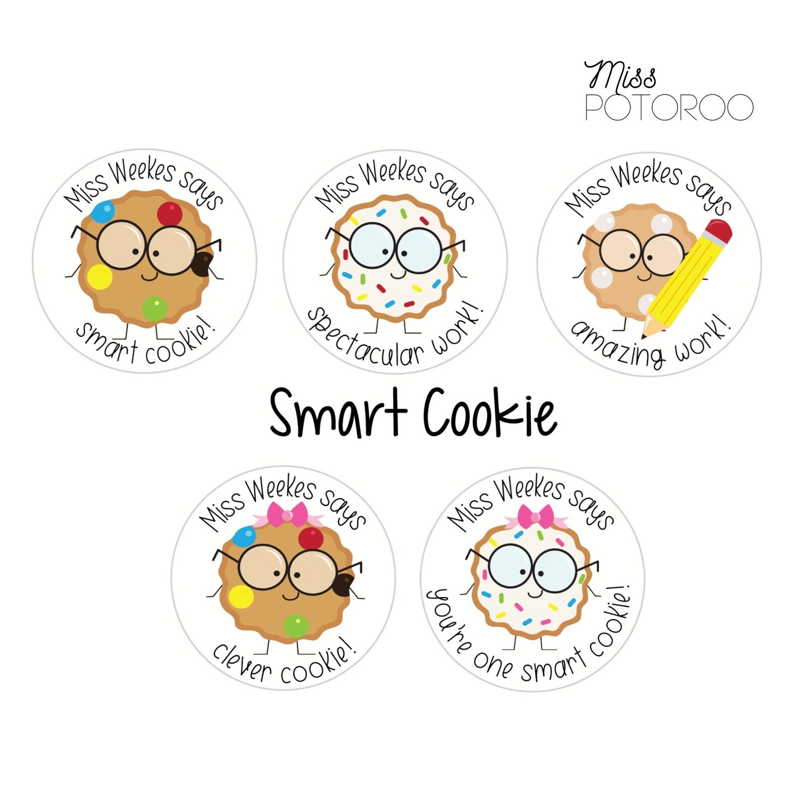 Personalised Teacher Stickers Custom Stickers Reward Etsy
