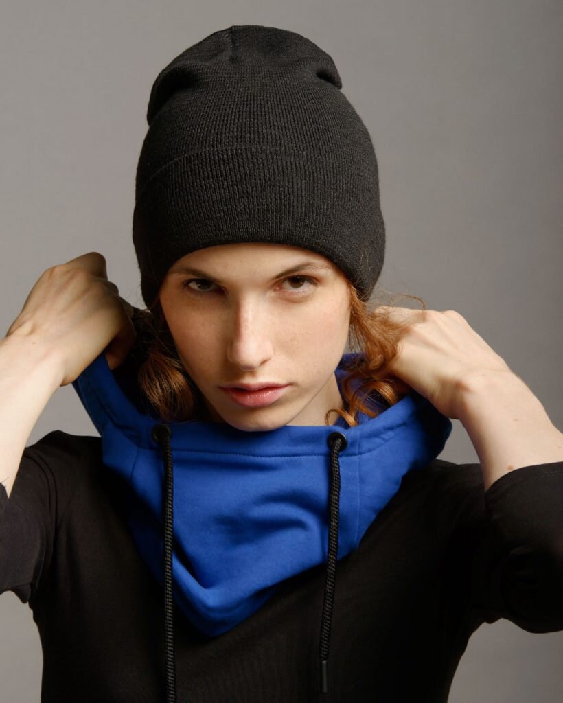 Snood Hood Hat, Cowl Hood Cotton, Men Women Neck Warmer