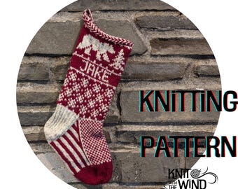 Christmas Stocking Knitting Pattern Polar Bear - Etsy