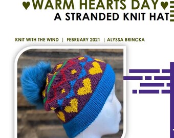 Warm Hearts Day Hat Knitting Pattern