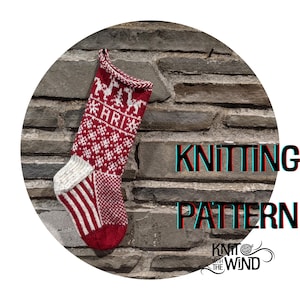 Llama Christmas Stocking Pattern - knit fair isle