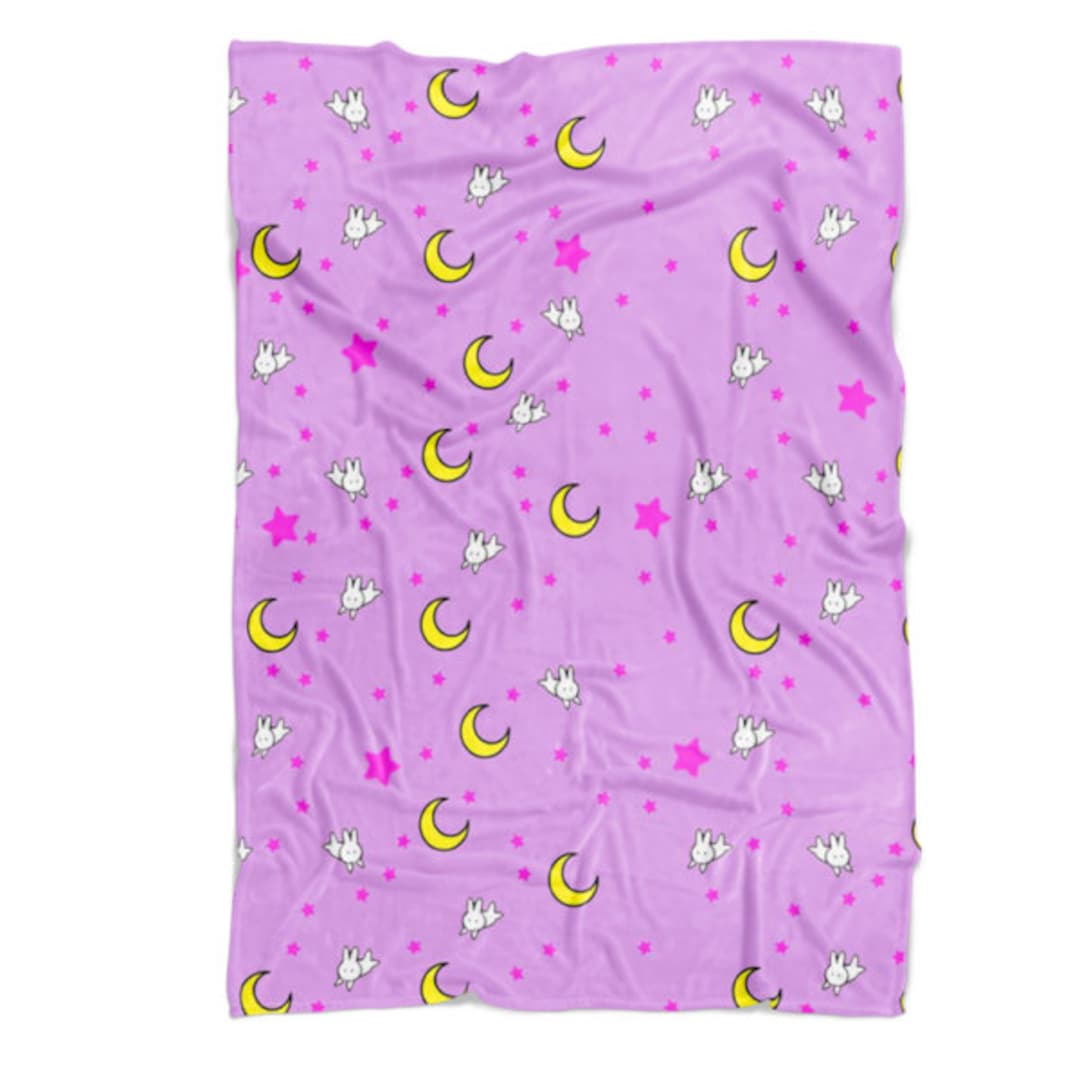 Usagi Sailor Moon Inspired Plush Blanket Etsy