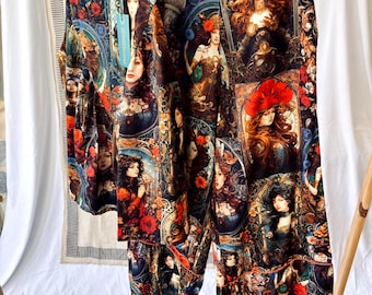 Cotton Sleeveless Top and Pants Set:  Digital Print Coordinate