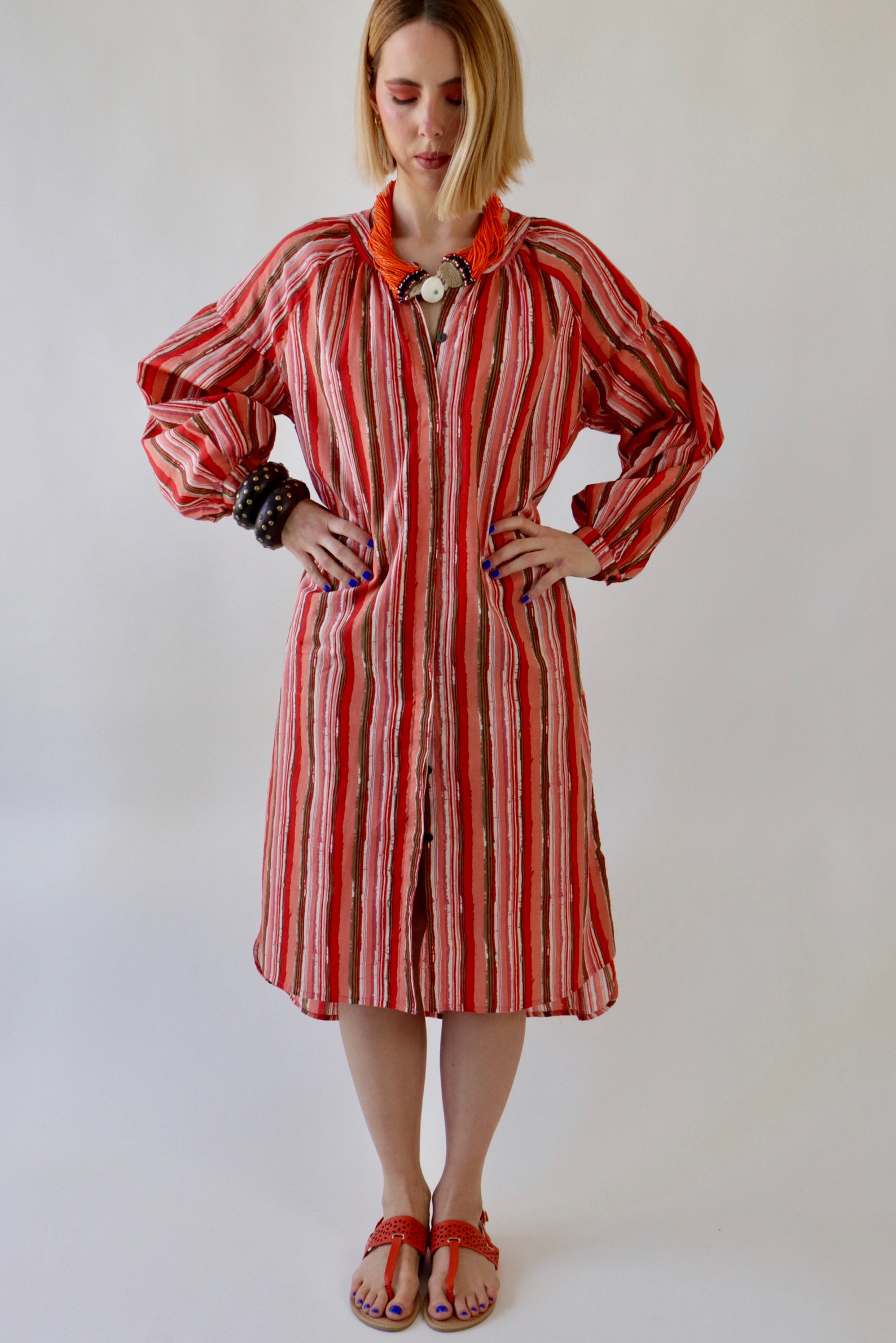 RIKKOKO Oversized Long Shirt Tunic Dress Made in Cotton and Etsy UK