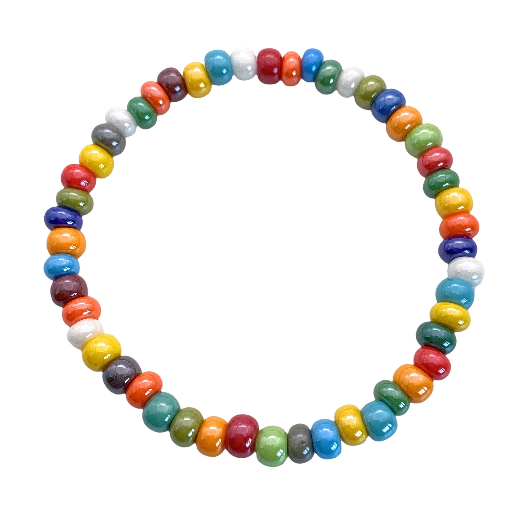 Murano Glass 多色ビーズブレスレット新品未使用品 Murano glass italian bracelet - Etsy 日本