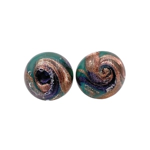 Glass Earrings made using Murano Glass, Hand Selected Genuine Murano Glass Stud Earrings, Venetian Glass, 1.2cm