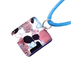 Murano Glass Pendant, Murano Glass Necklace, Venetian Glass, Italian Glass Pendant, Murano Glass Jewellery, Venice Italy, 2cm x 2cm (MGPD11)