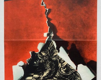 Original Movie Poster,  Chronicle of Dive Bomber, 1972 Czech Print, 1970s Film Collectibles, Rare Vintage Wall Art, Surreal Home Decor