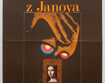Original Movie Poster,  Lady of Genoa, 1970 Czech Print, 1970s Film Collectibles, Rare Vintage Wall Art, Wonderful Unique Home Decor