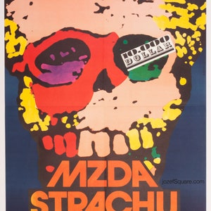 Original Movie Poster, Sorcerer, Genuine Czech Print, 1979 Film Collectibles, 1970s Movie Memorabilia, Vintage Wall Art, Abstract Home Decor