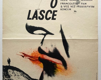 Original Movie Poster, In the Affirmative, Genuine 1967 Czech Print, 1960s Film Collectibles, Vintage Wall Art, Unique Home Decor