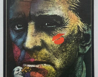 Original Movie Poster, Arrangement, Genuine 1973 Czech Graphic Design, 1970s Film Collectibles, Vintage Wall Art, Fabulous Home Decor
