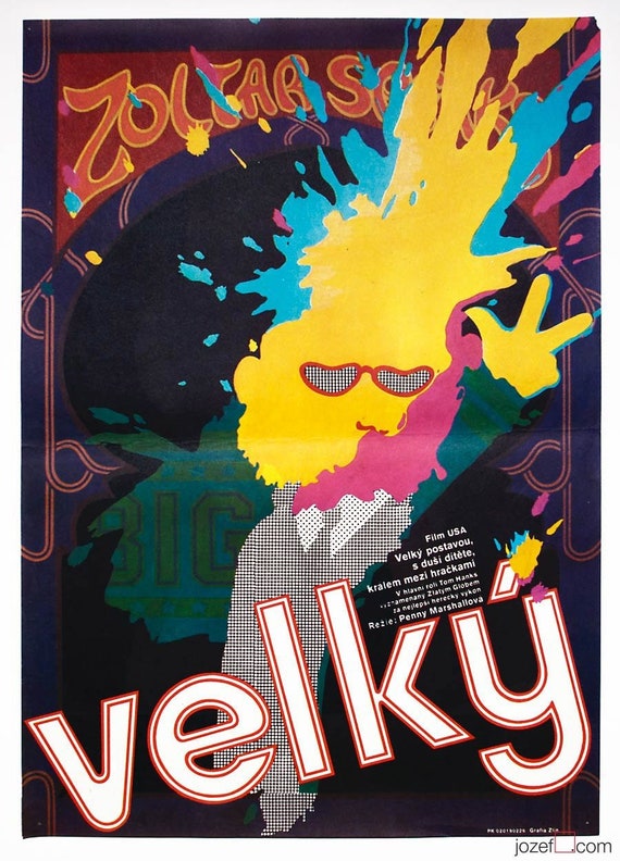 Movie Poster Big Original 1980s Poster Tom Hanks Film Etsy