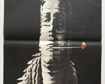 Original Movie Poster, Cool Hand Luke, Paul Newman, 1967 Czech Print, 1960s Film Collectibles, Vintage Wall Art, Rare Home Decor