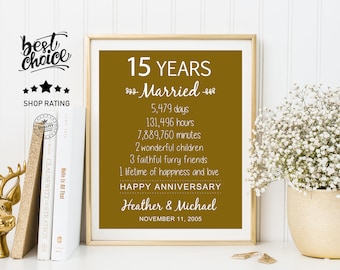 15 Anni Di Matrimonio Etsy