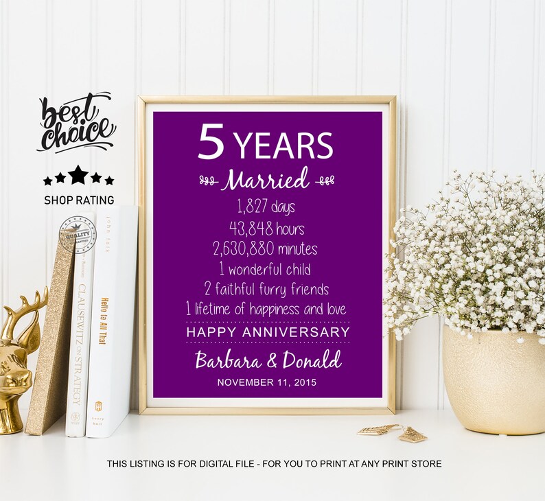 55th Anniversary Gift Idea for Parents, Couples, Friends 55 years of marriage wooden sign Wedding Anniversary sign for wife and husband image 4