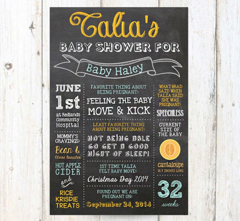 Personalized Baby Shower Gift Sign Baby Shower Decoration Etsy