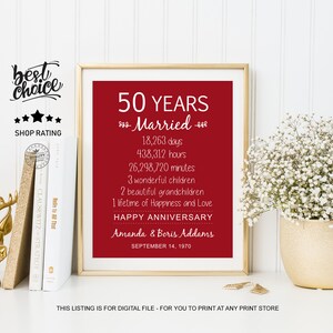 60 Jahrestag 60 Jahre Diamantene Hochzeit 60 Jubiläumsgeschenk Geschenke für Mutter und Papa Digital file Bild 3