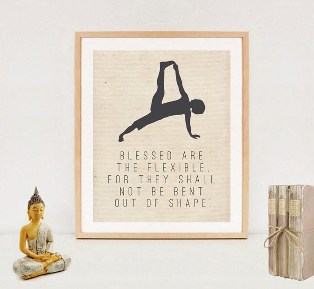 Yoga Poster - Spiritual Typography Wall Art Print - Yoga Quotes ...