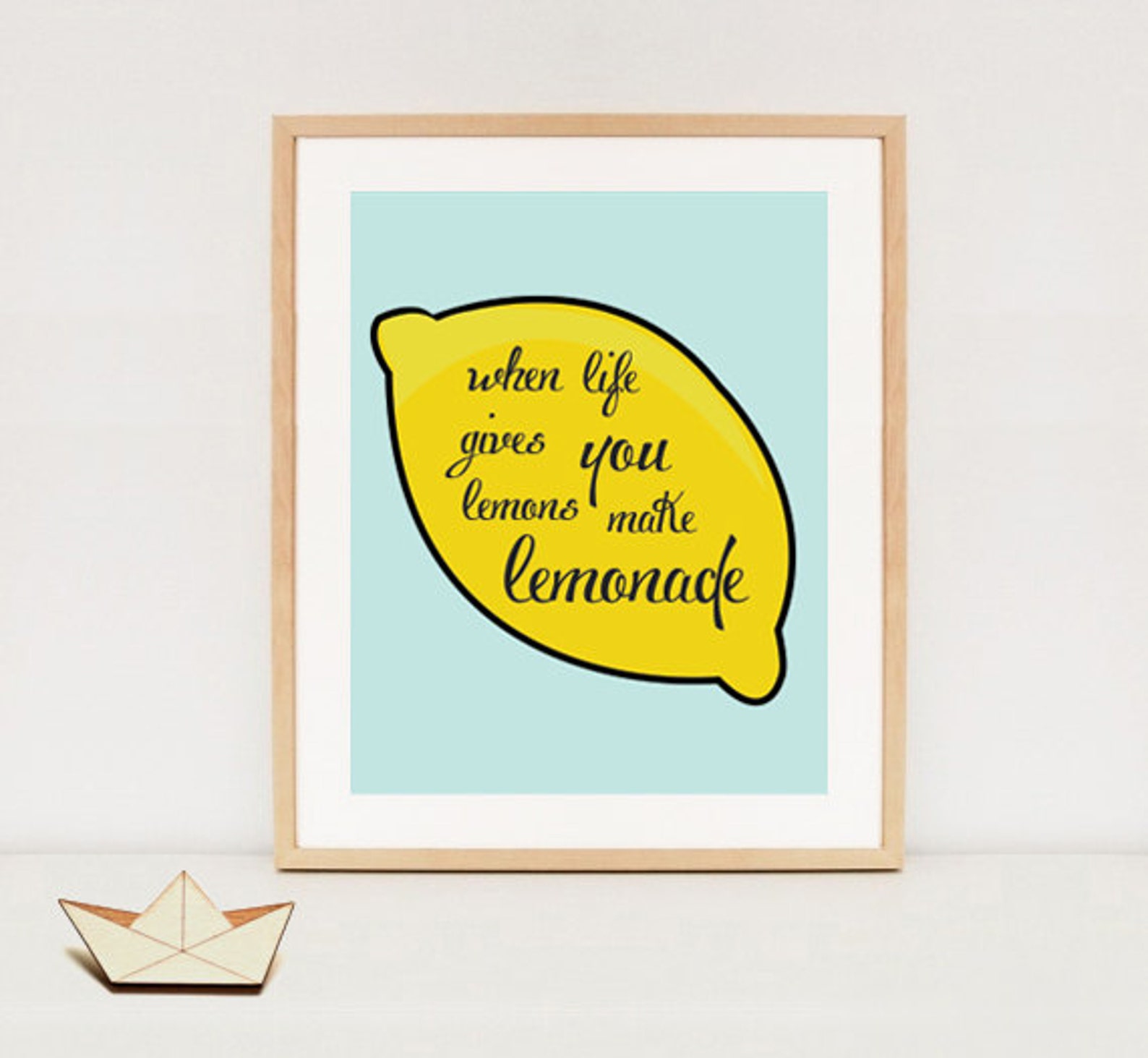 When Life Gives You Lemons Make Lemonade Poster INSTANT Etsy