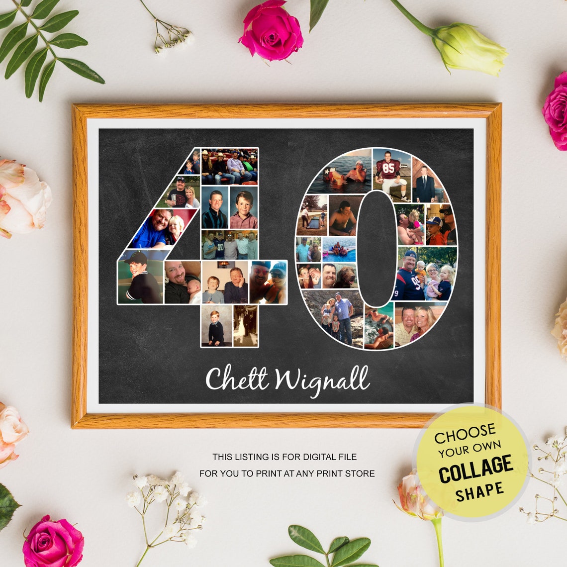 Personalisierte 40. Geburtstagsgeschenk für ihn sie Männer Etsy