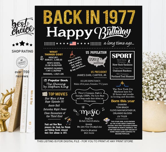 48th Birthday Keychain Gift For Men Born In 1977 - Stainless Steel Legend Was Born Key Ring