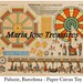 Vintage Spanish Horse Carousel Paper Cut Outs - Digital Download