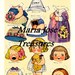 Dolly Dingle's gowns and faces Paper Dolls - Digital Download