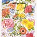 Vintage Scraps, Cromos "Mixed flowers" - Digital Download