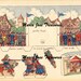 Vintage scene Medieval Tournament Paper Model Cut Outs - Digital Download