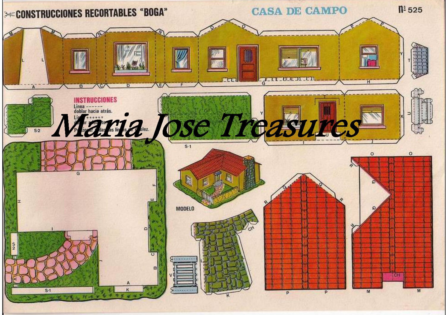 Vintage Spanish Countryhouse Paper Cut Outs Digital Download Etsy UK